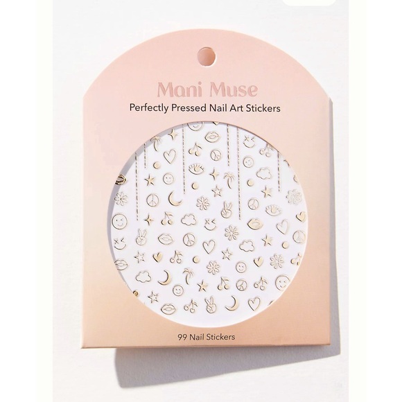 NWT Anthropologie Mani Muse Perfectly Pressed Nail Art Stickers, Set of 2 - Picture 3 of 4